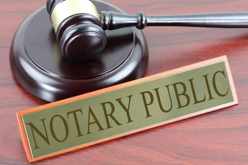 Notary gavel